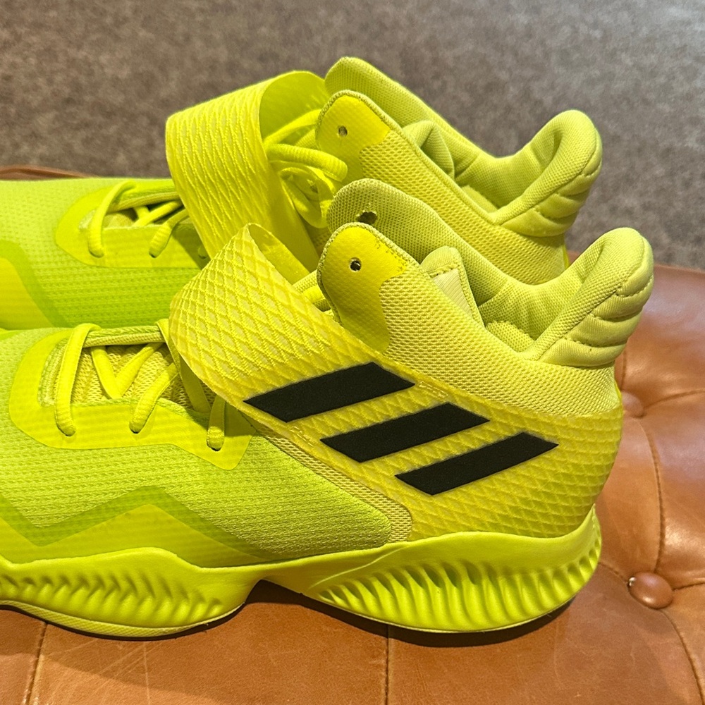 Adidas Men's Neon Yellow Athletic Shoes - Picture 6 of 8